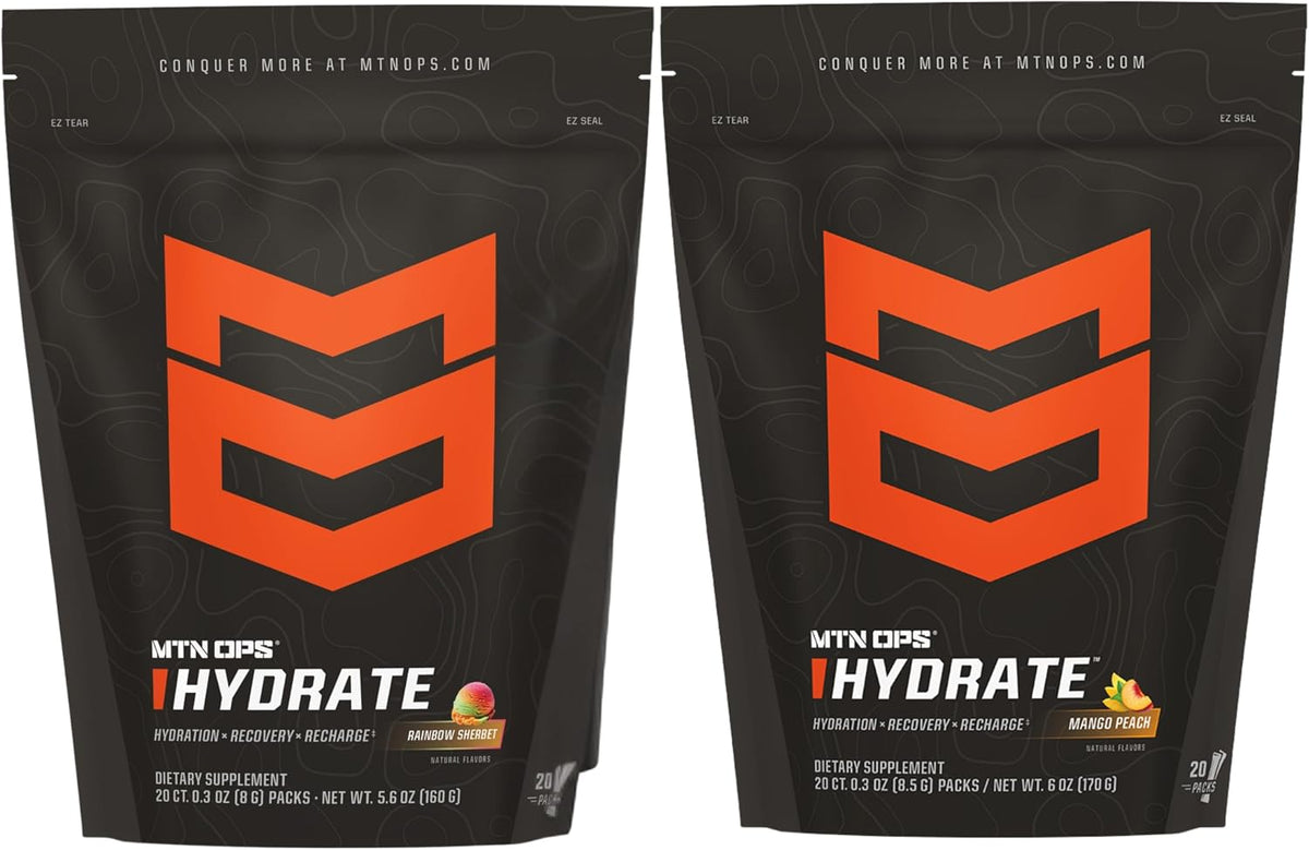 MTN OPS Hydrate Rainbow Sherbet + Mango Peach Bundle