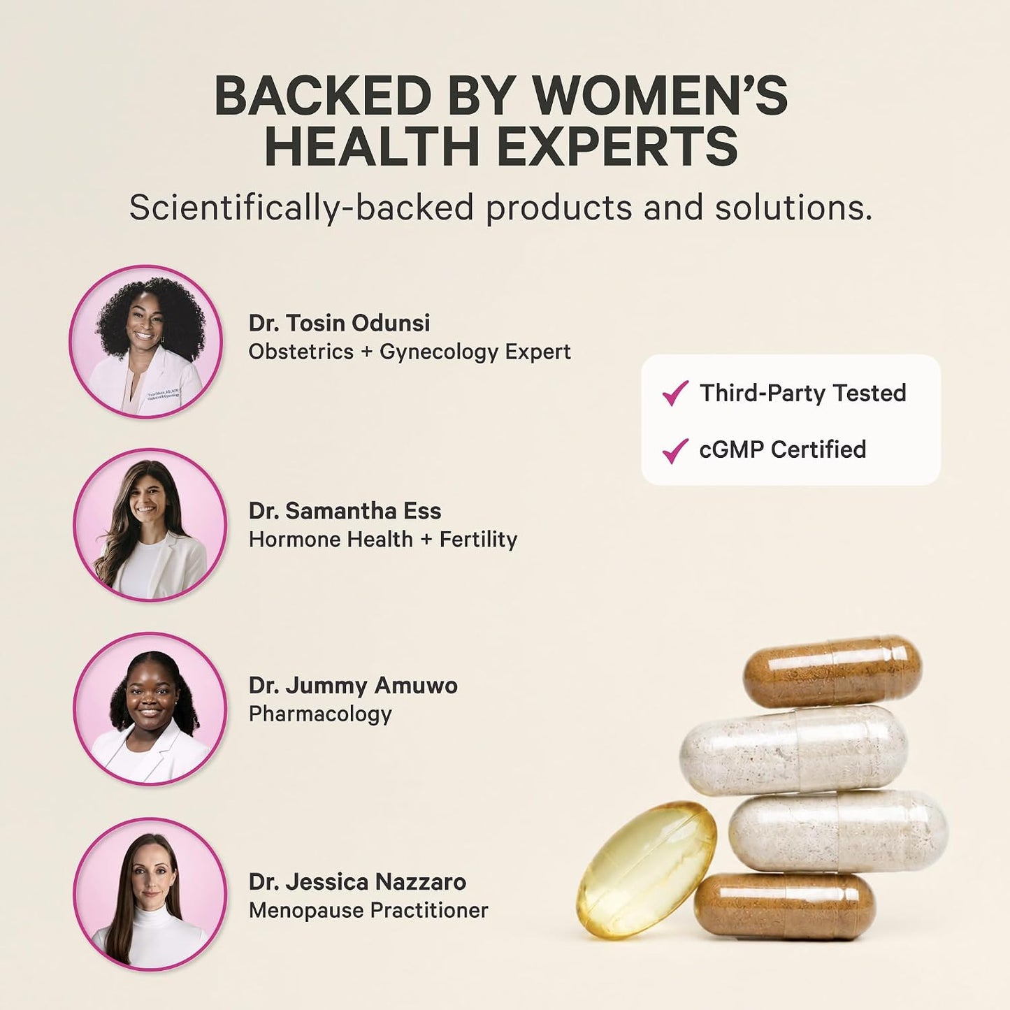Pink Stork Hormone Balance Multivitamin for Women, 60 Vegan Capsules | 18-in-1 Vitex, Saffron, Ashwagandha, Magnesium | Mood, Energy, Cortisol, Adrenal Support | PMS, Perimenopause Support