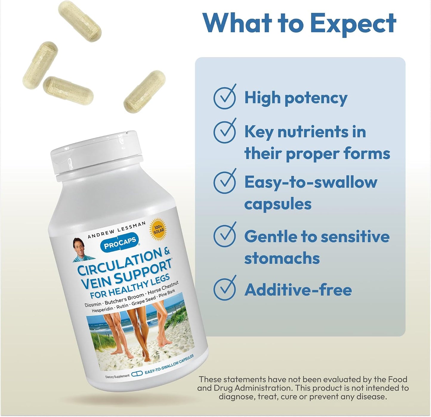 ANDREW LESSMAN ProCaps Circulation & Vein Support 60 Capsules