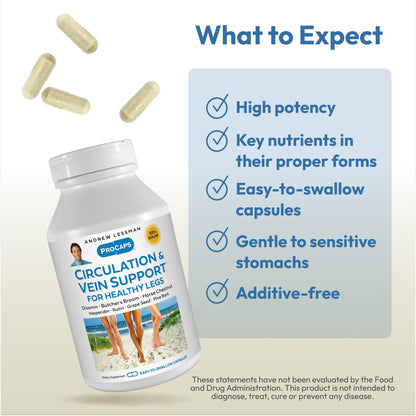 ANDREW LESSMAN ProCaps Circulation & Vein Support 60 Capsules