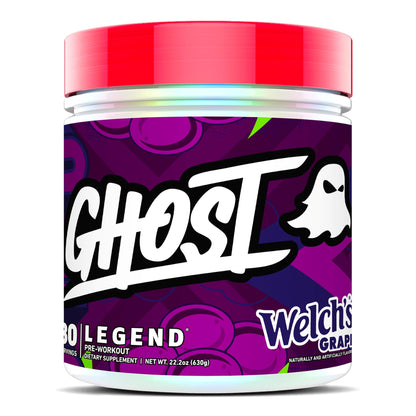 GHOST Legend Pre Workout Powder, Sonic Cherry Limeade - 30 Servings – Pre-Workout for Men & Women with Choline, L-Citrulline, & Beta Alanine for Energy & Focus