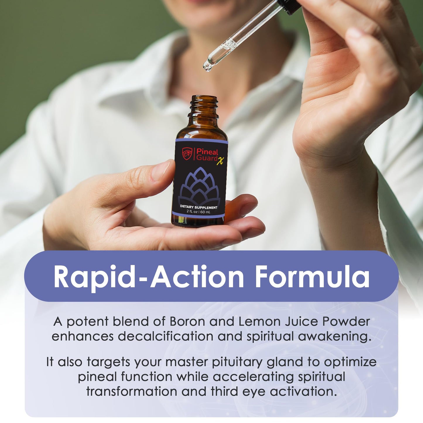 Pineal Guard X, Pineal Gland Supplement - Brain Support, Focus, and Memory | Liquid Dropper for the Brain, Activate, and Protect Your Pineal Gland, Third Eye Awakening