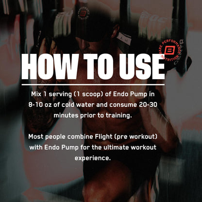 BARE PERFORMANCE NUTRITION, BPN EndoPump Pre-Workout Muscle Pump Enhancer w/L-Citrulline, Increased Blood Flow/Oxygen Transport to Muscles, 30 Servings, Mango
