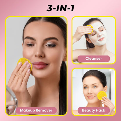 Turmeric Kojic Acid Cleansing Pads for Face Dark Spots - Hydrates & Plumps | With Vitamin C & E, Sensitive Skin Friendly (50 Pads)