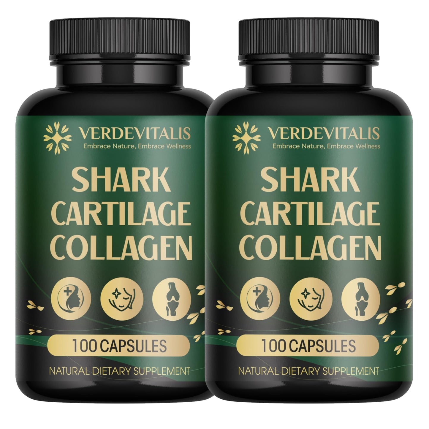 Fish Collagen Peptides Capsules – 100 Capsules | Fish Collagen Peptides | Supports Hair, Skin, Nails, Joints & Bones | Gluten-Free, Non-GMO | Made in USA