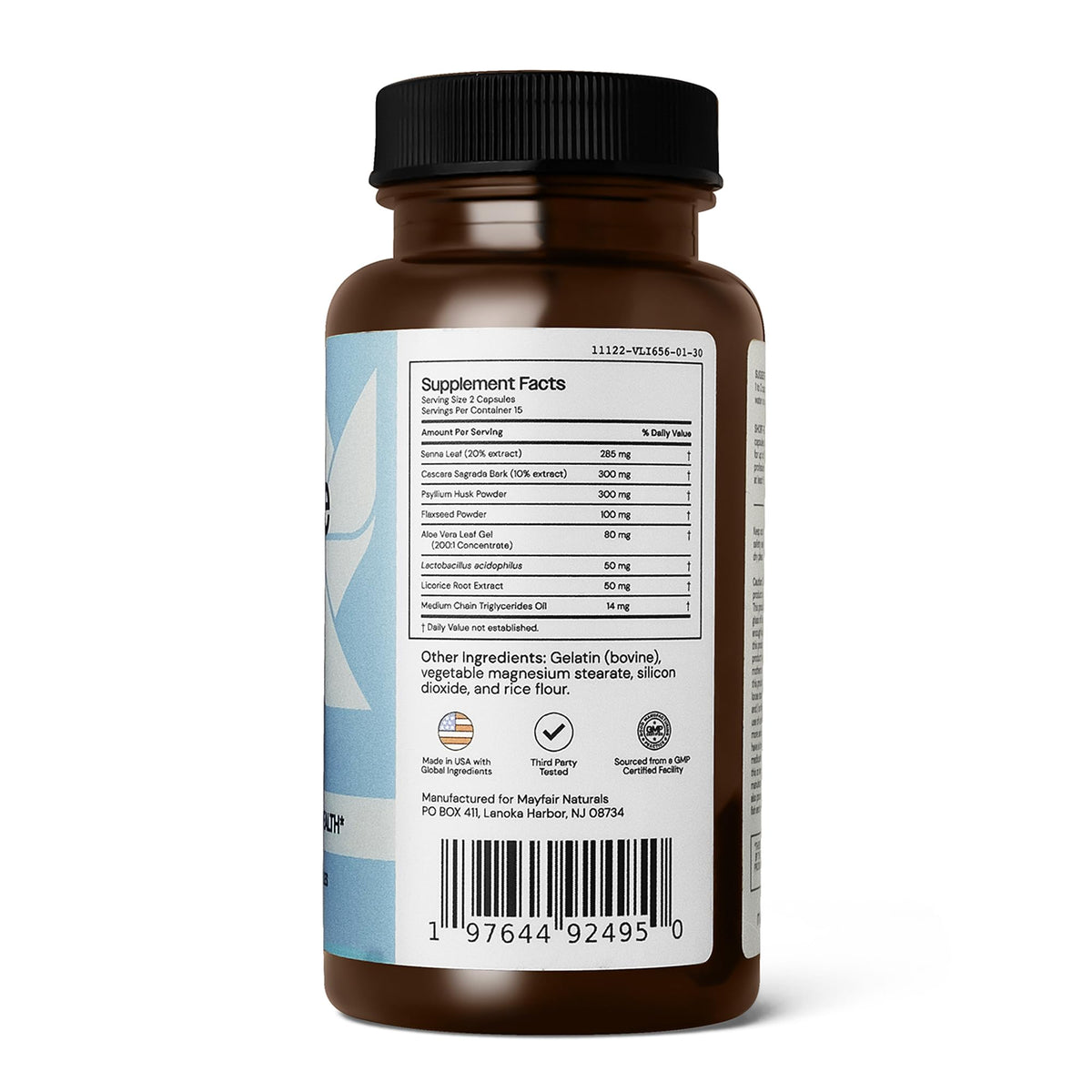 Mayfair Naturals 15 Day Cleanse Colon Detox, Dietary Supplement, 30 Capsules, Natural Laxative