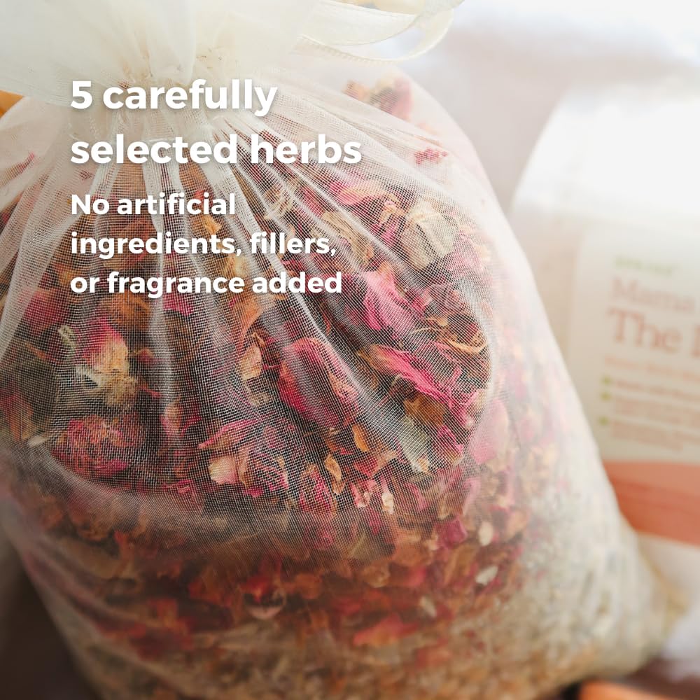 SPRIGS The Lotus Bath, 5.2 Oz | Herbal Water Birth Blend | Bathtub Additive with Soothing Natural Ingredients - Organic Rose, Chamomile, Lemongrass & Lavender | Relaxing Labor & Delivery Aromatherapy