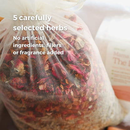 SPRIGS The Lotus Bath, 5.2 Oz | Herbal Water Birth Blend | Bathtub Additive with Soothing Natural Ingredients - Organic Rose, Chamomile, Lemongrass & Lavender | Relaxing Labor & Delivery Aromatherapy