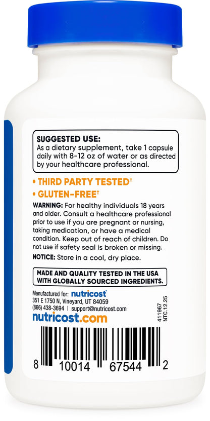 Nutricost Vitamin B2 (Riboflavin) 400mg, 120 Capsules - Gluten Free, Non-GMO