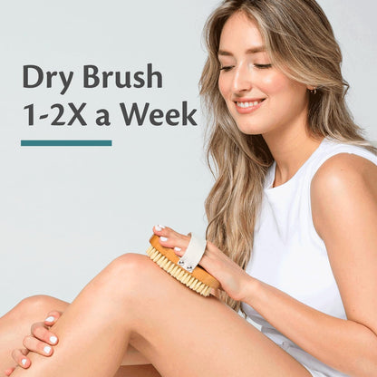Firm Dry Brush for Body, Firming & Exfoliating Body Brush by M3