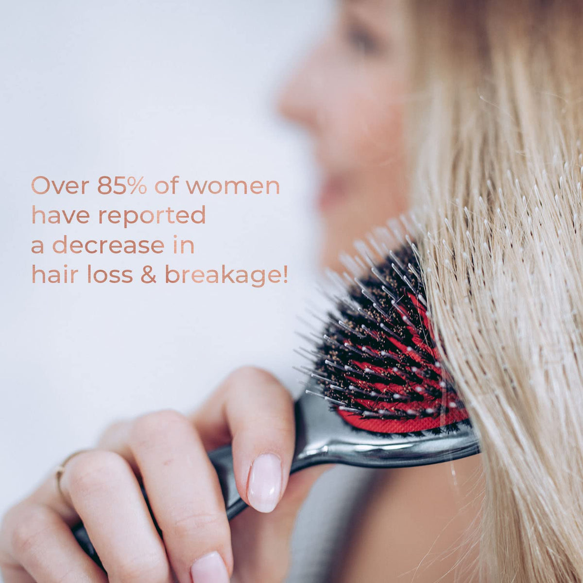 MISEL Boar Bristle Hair Brush and Brush Cleaner Bundle for Women and Men | Detangles