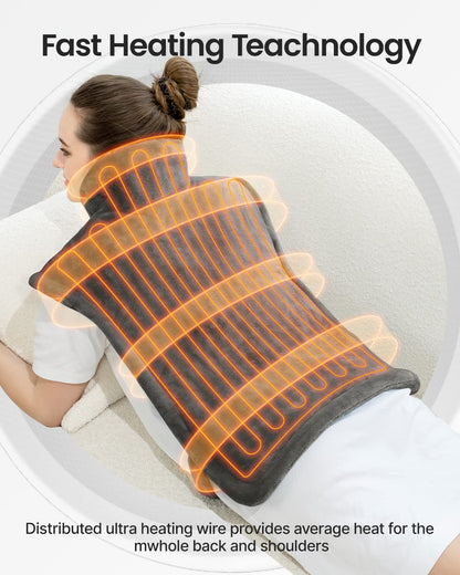 RENPHO Weighted Heating Pad for Back Pain Relief, FSA HSA Eligible, Electric Heat Pads