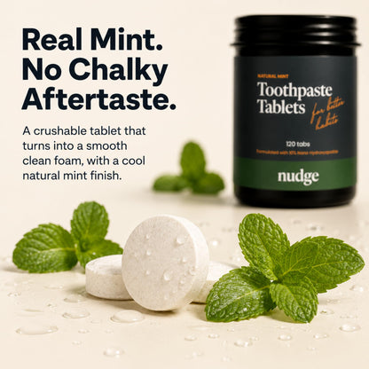 Nudge 10% Nano Hydroxyapatite Toothpaste, Natural Mint, 4.5 oz, Pack of 2