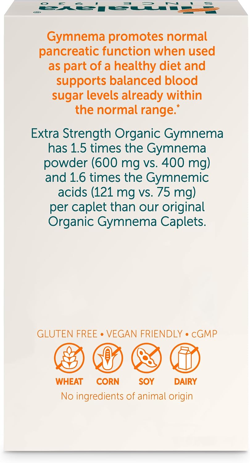 Himalaya Extra Strength USDA Organic Gymnema Sylvestre Extract, 1085 mg, 60
