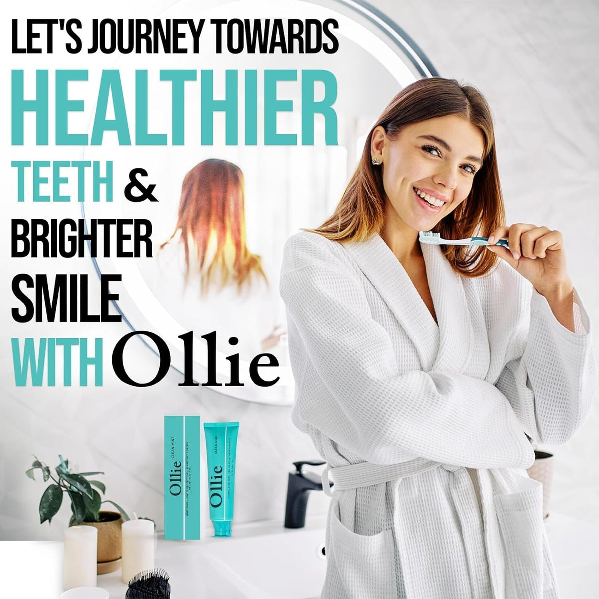 Ollie Fluoride Free 10% Nano Hydroxyapatite Toothpaste, Clean Mint, 1 Pack