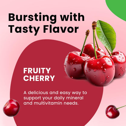 Iron Gummies with Multivitamin, Iron Supplement for Women & Men with Zinc, Vitamin B Complex & C, B12, Folate - Blood Builder & Energy Support for Adults & Kids - Strawberry Flavor, Vegan 60 Gummies