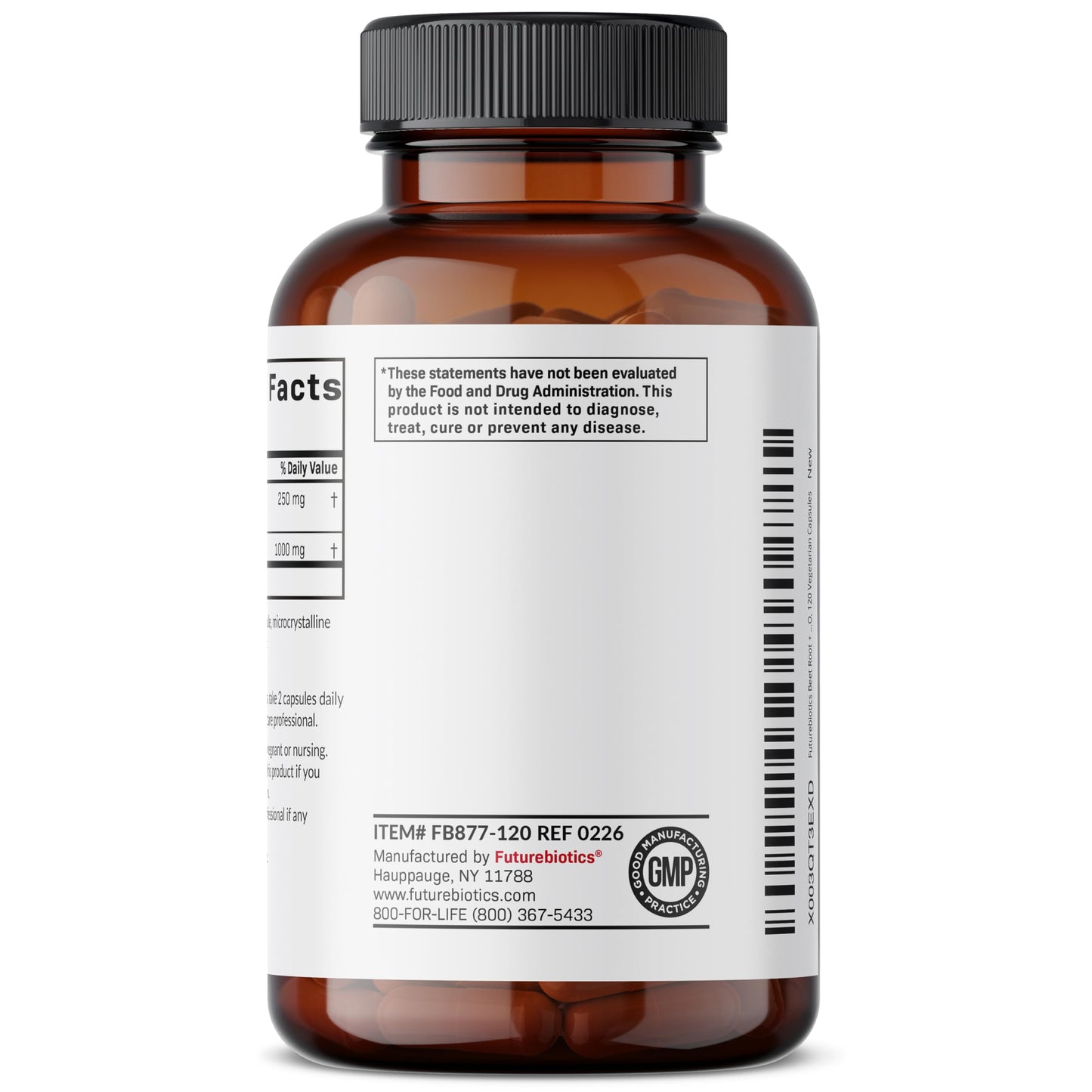 Futurebiotics Beet Root + L-Arginine, Non-GMO, 120 Vegetarian Capsules