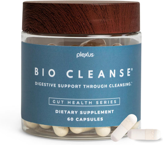 Bio Cleanse 60 Capsules Bottle - Helps Cleanse The Gastrointestinal Tract, Reduces Gas, Bloating, Occasional GI Discomfort by Plexus