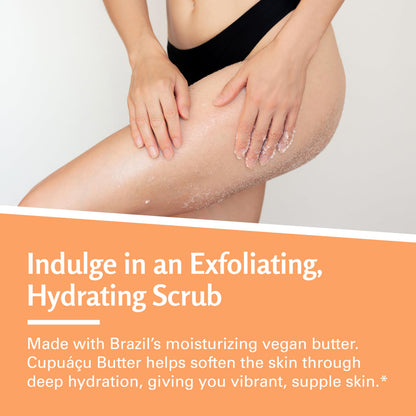 Himalayan Salt Scrub Face Foot & Body Exfoliator Infused with Collagen and Stem Cell Natural Exfoliating Salt Body Scrub for Toning Cellulite Skin Care by M3 Naturals