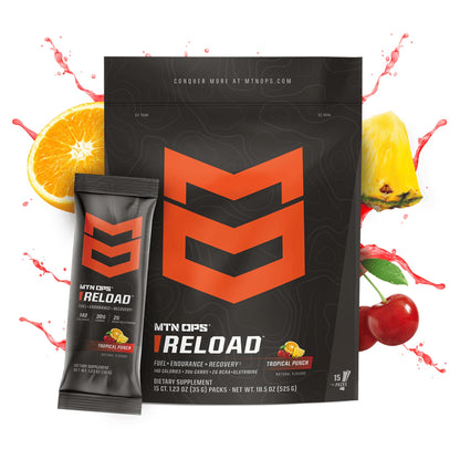 MTN OPS Reload Workout Carb Powder, Green Apple