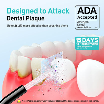 COSLUS ADA Accepted C20 Water Dental Flosser Pick, Professional Set Black