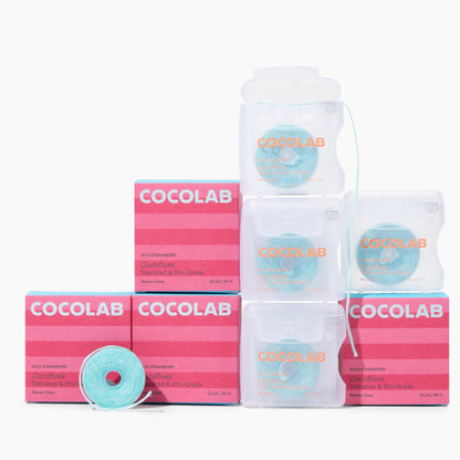 Cocofloss Expanding Woven Dental Floss by COCOLAB, Mint Scent, 1-Pack