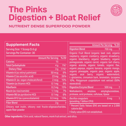 Proper The Pinks Digestive Bloat Relief - Gut Health Probiotic Drink Mix