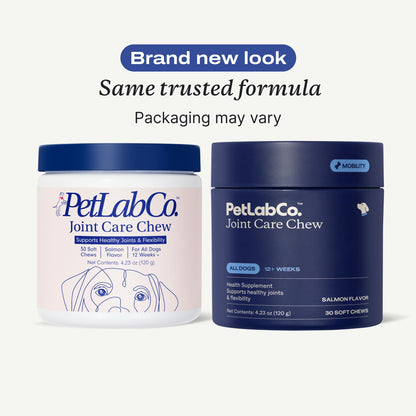 PetLab Co. Joint Care Chews for Dogs, 30 Soft Chews, Pork | Glucosamine, green-lipped mussel and omega-3s to support joint comfort, cartilage health and daily mobility
