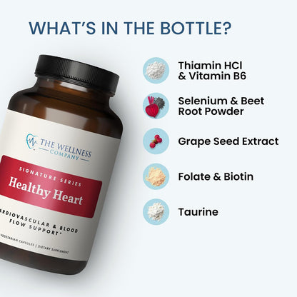 Healthy Heart – Grape Seed Extract & Taurine, Cardiovascular Support, 60ct