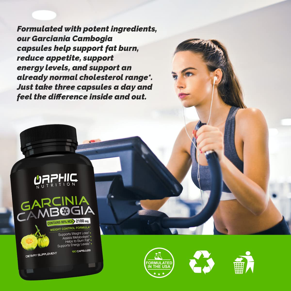 ORPHIC NUTRITION Garcinia Cambogia Extract 2 Months Supply - to Support Weight Loss Efforts