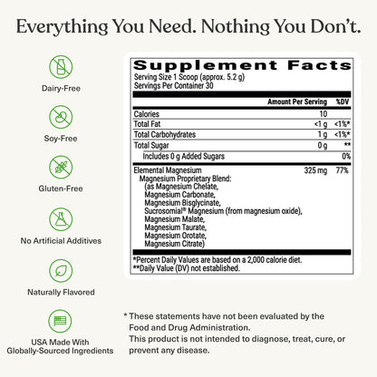 BIOptimizers Magnesium Breakthrough Drink - 8 Forms of Magnesium, Electrolytes, Sleep Health, Stress, Muscle Recovery, Heart Support | Glycinate, Citrate, Malate- Raspberry Lemon