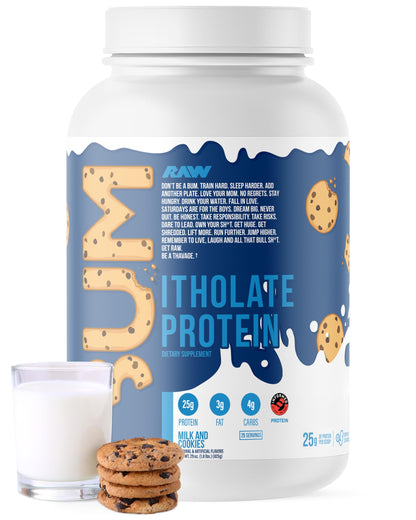 RAW Whey Isolate Protein Powder, Vanilla Oatmeal Cookie (CBUM Itholate Protein) - 100% Grass-Fed Sports Nutrition for Muscle Growth & Recovery - Low-Fat, Low Carb, Naturally Flavored - 25 Servings