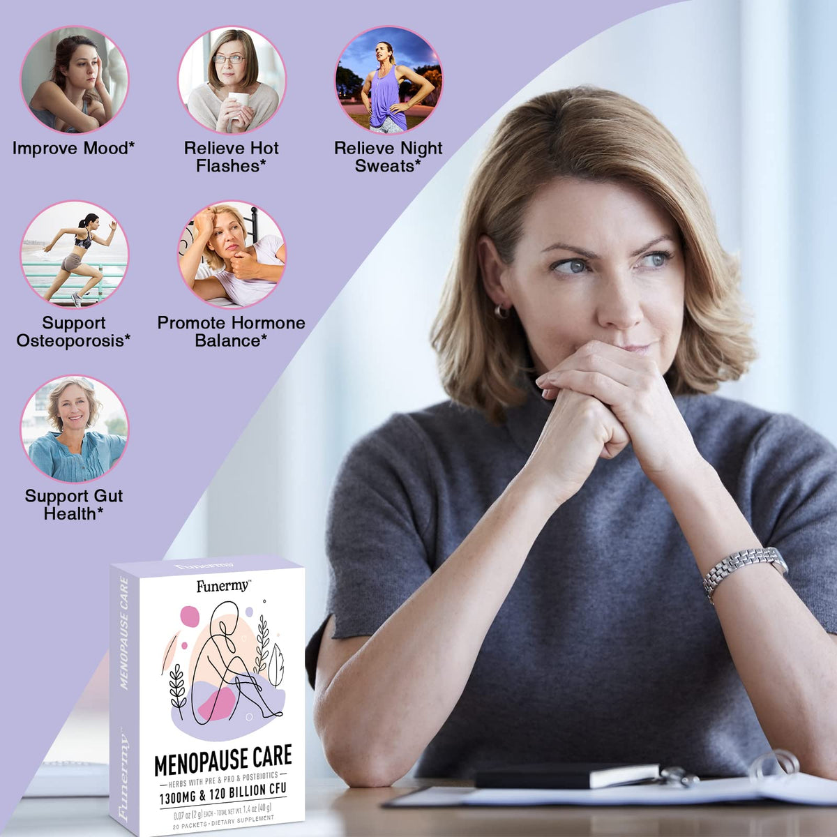 Funermy Increase Breast Milk Supply Supplement and Black Cohosh Supplement Menopause