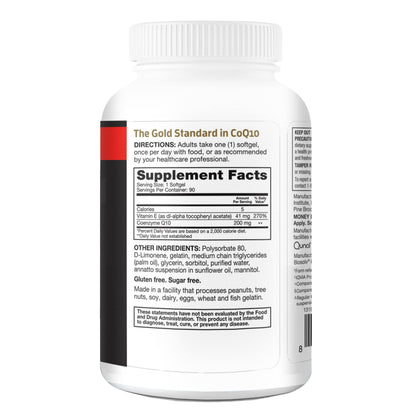 Qunol CoQ10 200mg Softgels, Ultra CoQ10 - Ultra High Absorption Coenzyme Q10