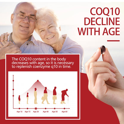 DRFOSTER Coq10 Ubiquinol 200mg, Coq10 200mg Softgels, Max Absorption Ubiquinol with Vitamin E & PQQ & Black Pepper, Powerful Antioxidant, 120 Softgels