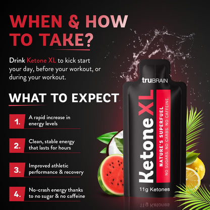 Ketone XL No Caffeine Exogenous Ketones Energy Shots – 10 Pack of Caffeine-Free Energy Drinks with 11g Ketones Per Shot – Sugar Free, Salt Free, Clean Ketone Energy (Lemonade)