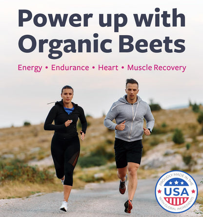 USDA Organic Beet Root Powder (120 Tablets) 1350mg Beets Per Serving with Black Pepper for Extra Absorption - Super Antioxidant and Nitrate Supplement for Athletic Performance and Stamina- No Capsules