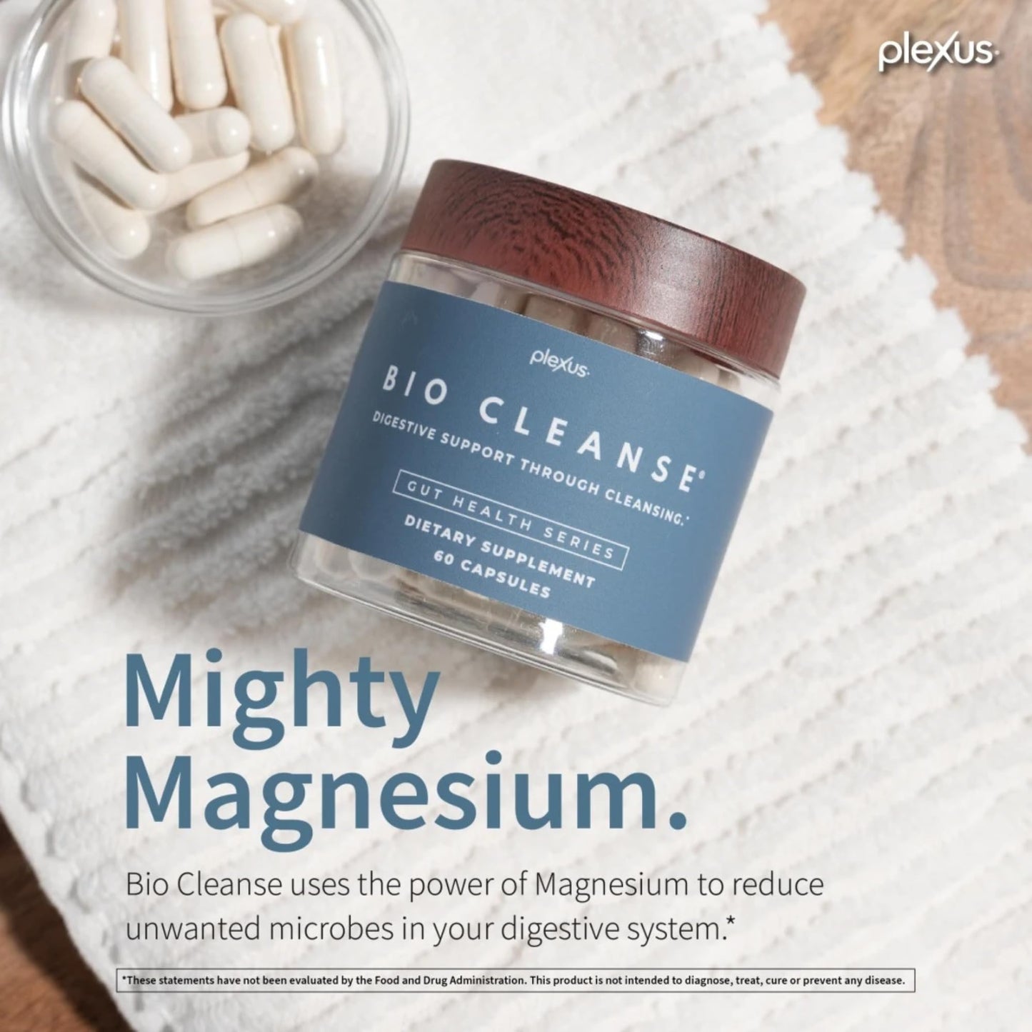 Plexus® Bio Cleanse® 180 ct. | Daily gut health supplement with magnesium to support cleansing, regularity, and vitamin C for immune and antioxidant support