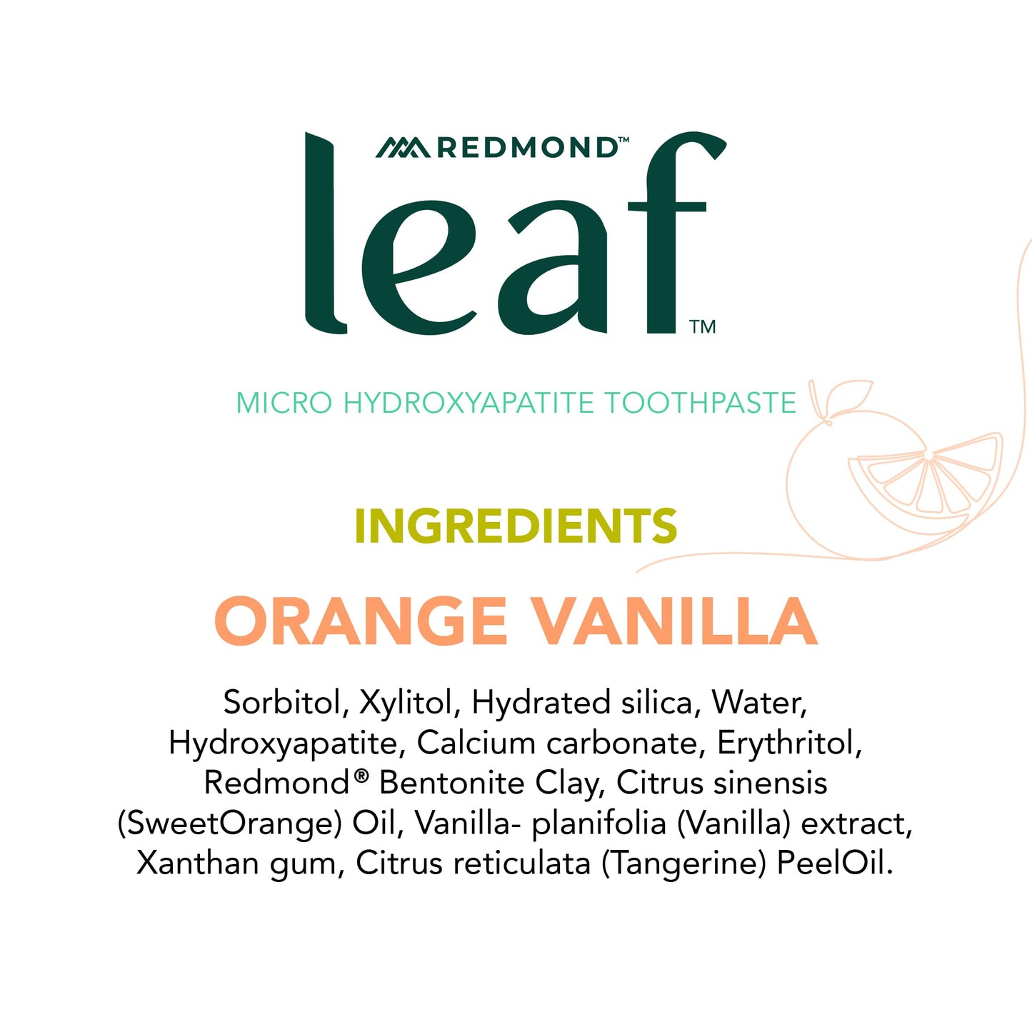 REDMOND Leaf Micro Hydroxyapatite Toothpaste Tube (Variety Pack)