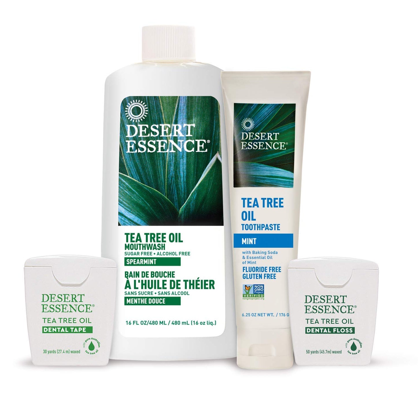 Desert Essence Tea Tree Oil Toothpaste - Mint - 6.25 Ounce - Refreshing Taste - Deep Cleans Teeth & Gums - Helps Fight Plaque - Sea Salt - Pure Essential Oil - Baking Soda - Promotes Healthy Mouth