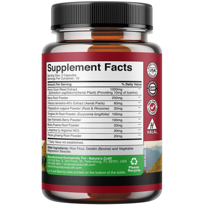 Horny Goat Weed for Male Enhancement - Extra Strength Horny Goat Weed for Men