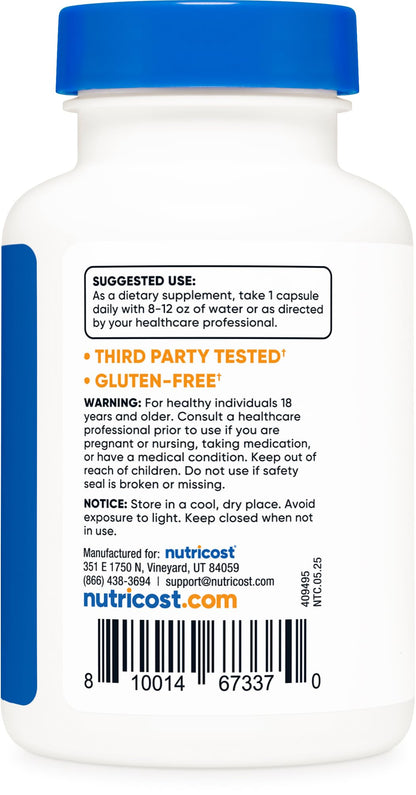 Nutricost Nattokinase 2,000FU, 120 Capsules - Gluten Free, Non-GMO, Vegetarian Friendly