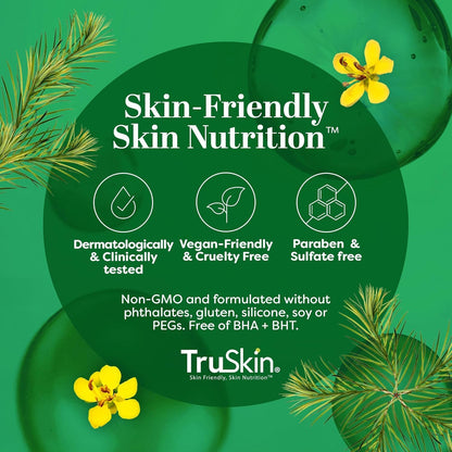 TruSkin Tea Tree Acne Serum with Salicylic Acid & Retinol, 1 fl oz | Helps to clarify acne-prone skin, refine the look of pores & complexion with Tea Tree, Niacinamide, and Vitamin C