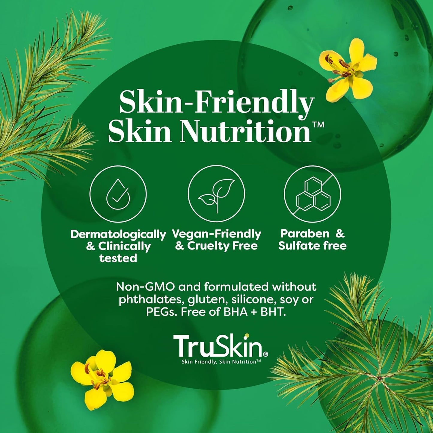 TruSkin Tea Tree Acne Serum with Salicylic Acid & Retinol, 1 fl oz | Helps to clarify acne-prone skin, refine the look of pores & complexion with Tea Tree, Niacinamide, and Vitamin C