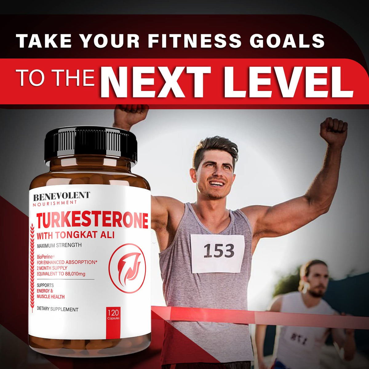 Turkesterone 8,000mg [Highest Purity] + BioPerine® for High Absorption Supplement