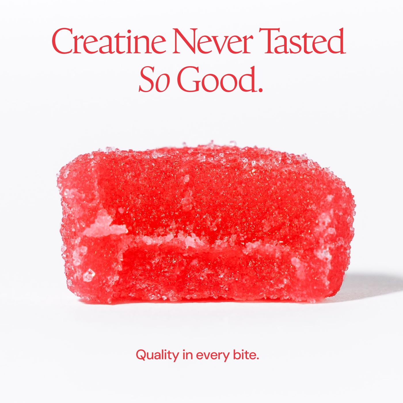 Create Creatine Monohydrate Gummies for Men & Women, Boost Focus, Strength, and Endurance, Anti-Melting Formula, Vegan, Gluten-Free, Non-GMO, 1.5g of Creatine per Gummy (Orange)