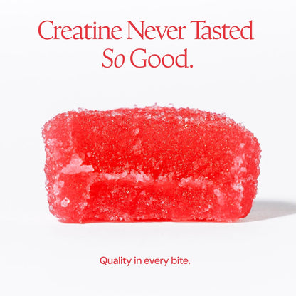 Create Creatine Monohydrate Gummies for Men & Women, Boost Focus, Strength, and Endurance, Anti-Melting Formula, Vegan, Gluten-Free, Non-GMO, 1.5g of Creatine per Gummy (Orange)