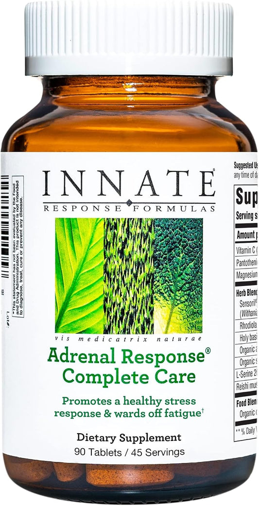Innate Response Formulas Adrenal Response Complete Care, 90 Tablets | Supports Healthy Stress Response with Ashwagandha, Vitamin C & Magnesium Glycinate, Vegetarian, Non-GMO, 45 Servings