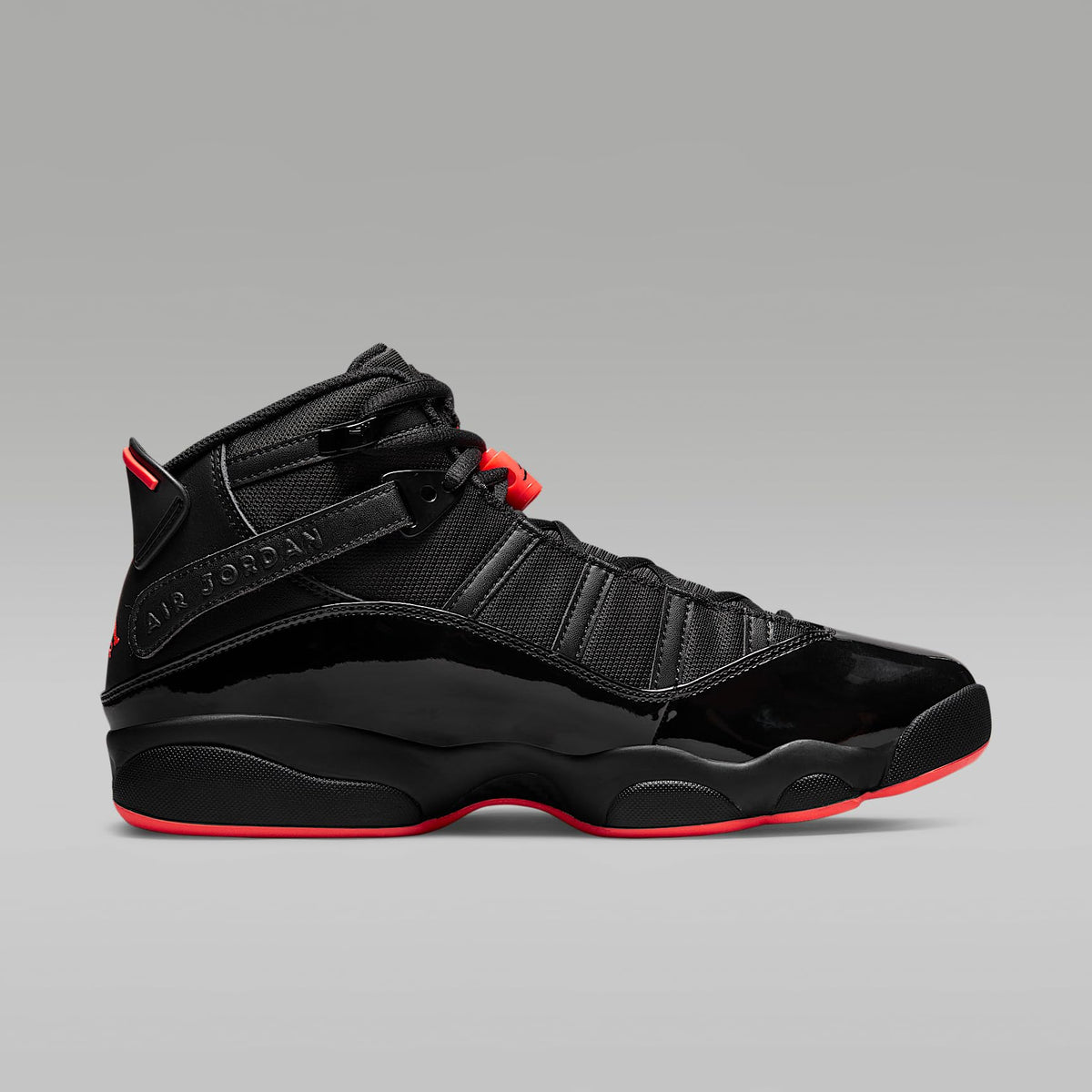 Nike Air Jordan 6 Rings 322992 064, Men's Fashion Shoes, 10.5 Black, Black/Infrared 23-black