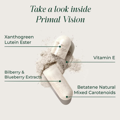 Primal Harvest Vision – Daily Vegetarian Friendly Supplement, Gluten & Dairy Free